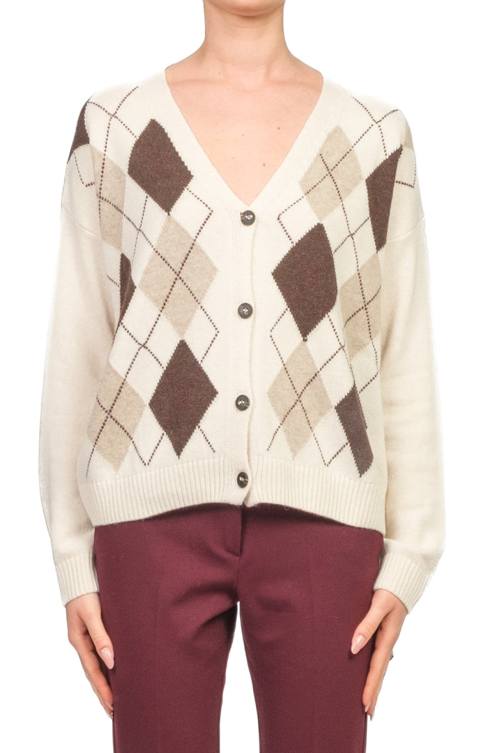 Tensione In - Cardigan a rombi Art. D82038