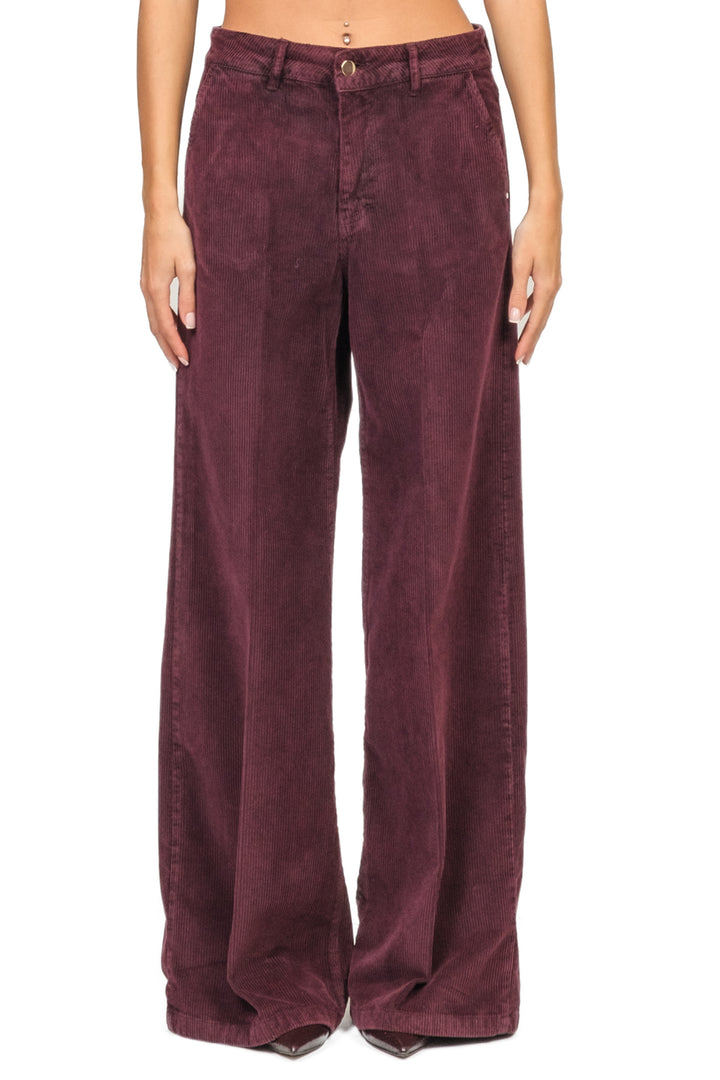 Tensione In - Pantalone palazzo velluto coste Art. CJ12712