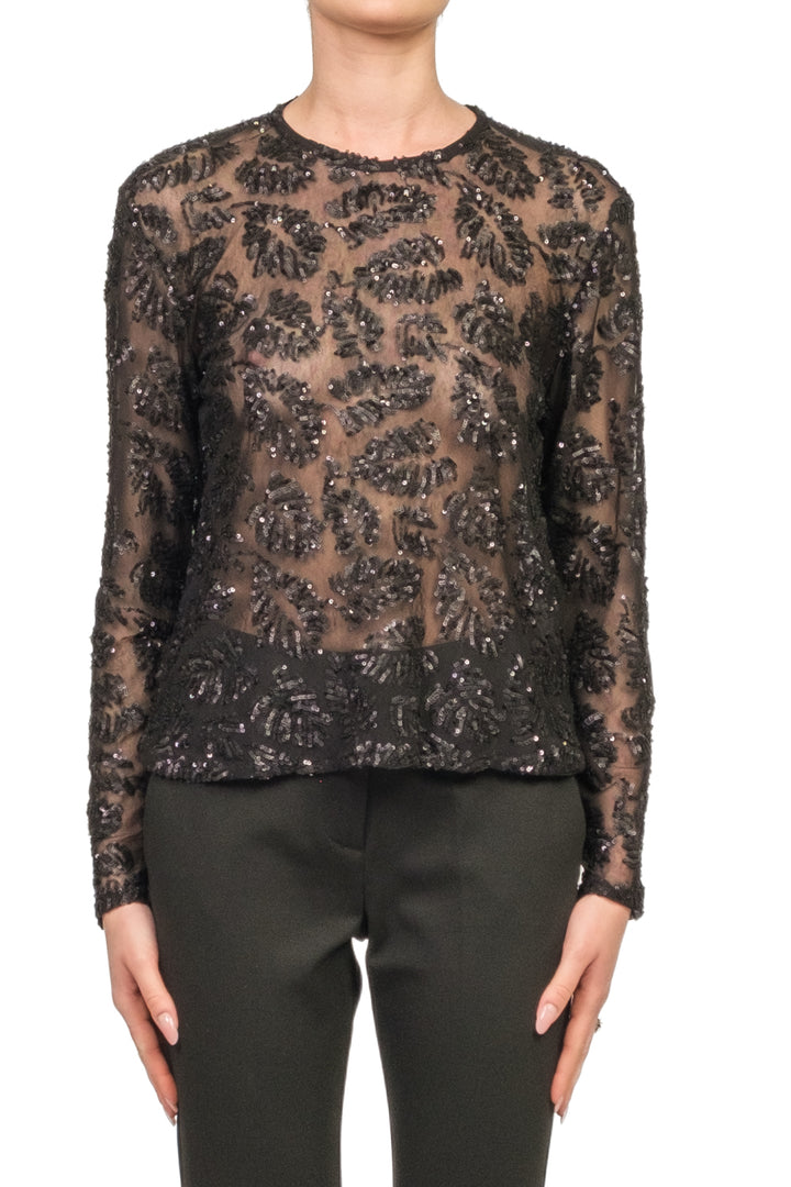 Tensione In - Blusa rete con micro paillettes Art. 26C1665