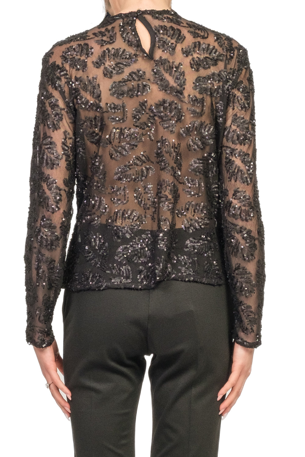 Tensione In - Blusa rete con micro paillettes Art. 26C1665