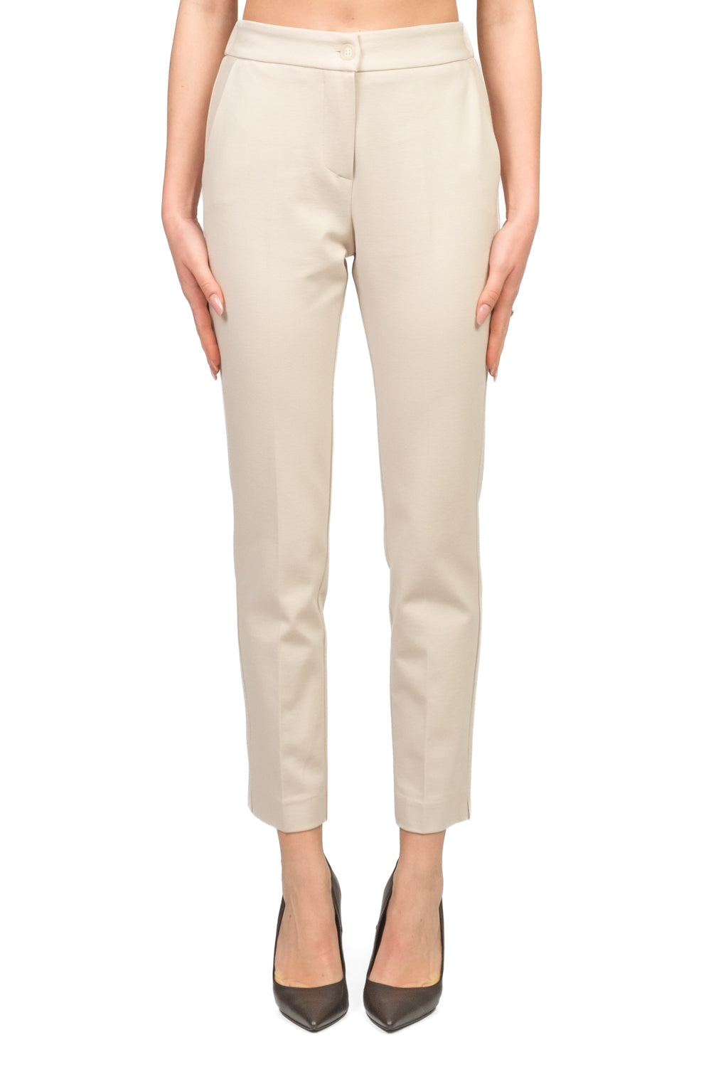 Angela Davis - Pantalone punto milano con elastico Art. RI9CO10