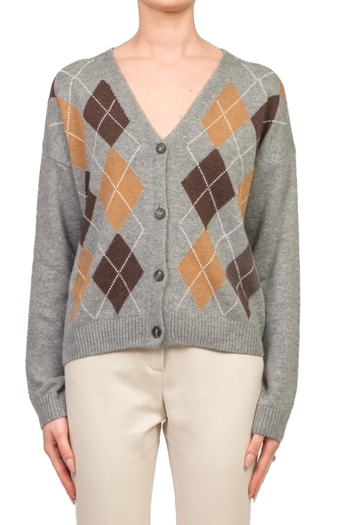 Tensione In - Cardigan a rombi Art. D82038