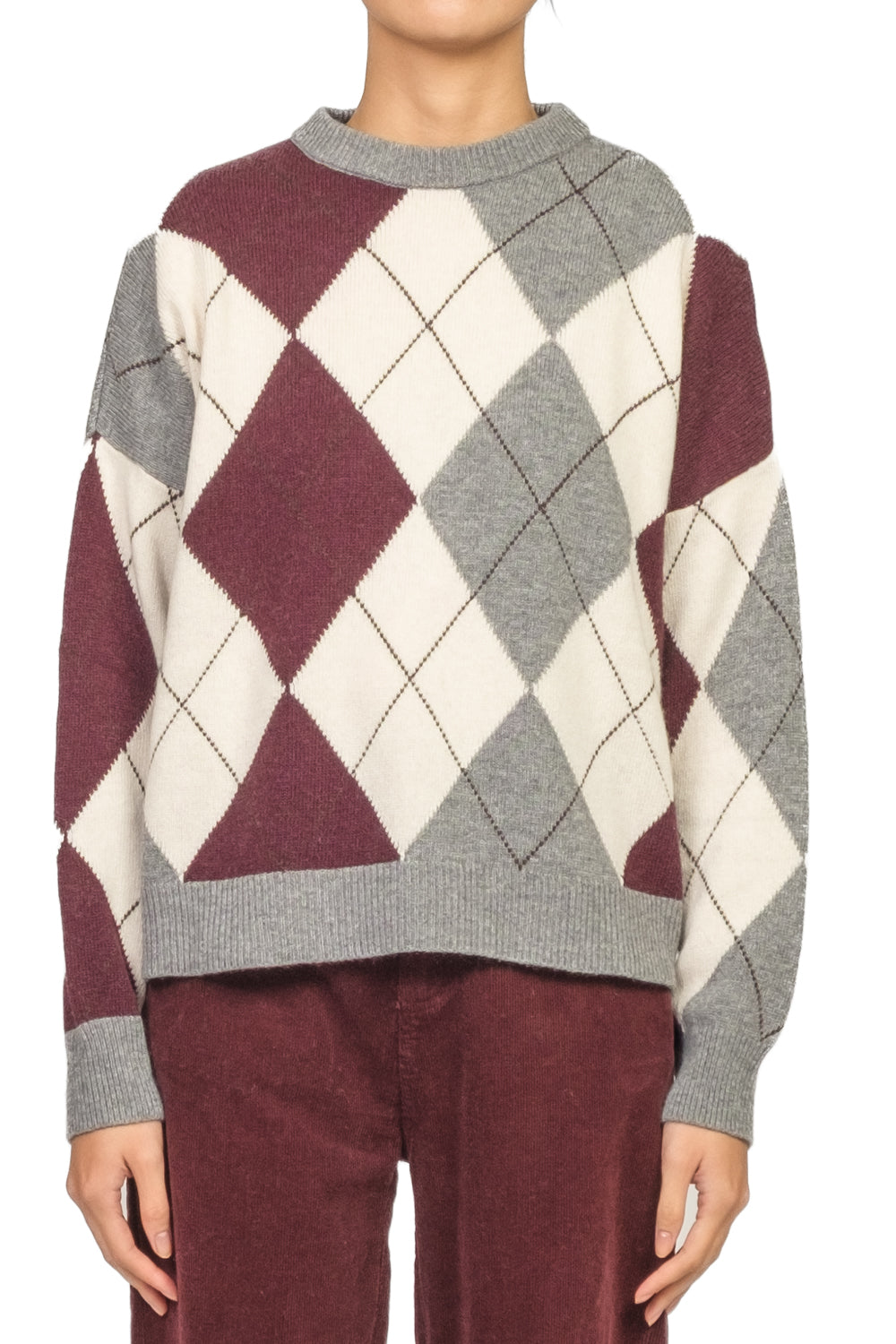 Tensione In - Maglia girocollo rombi Art. D82101