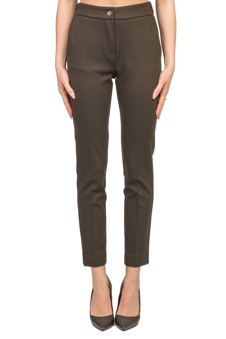 Angela Davis - Pantalone punto milano con elastico Art. RI9CO10