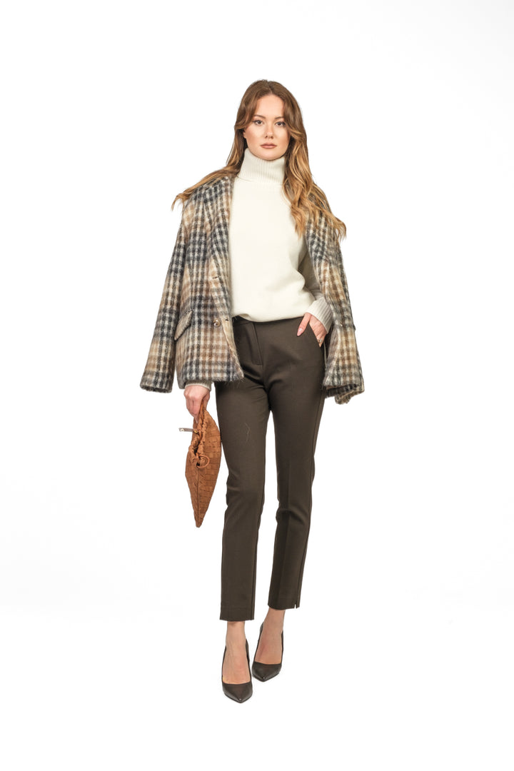 Angela Davis - Pantalone punto milano con elastico Art. RI9CO10