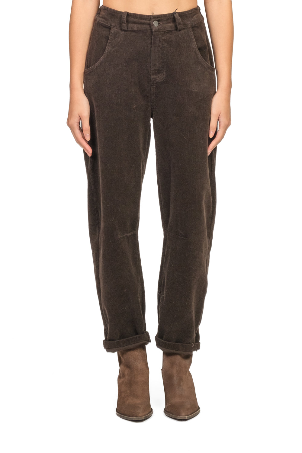 Dixie - Pantalone carrot velluto millerighe Art. P177Y150