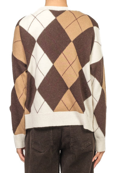 Tensione In - Maglia girocollo rombi Art. D82101