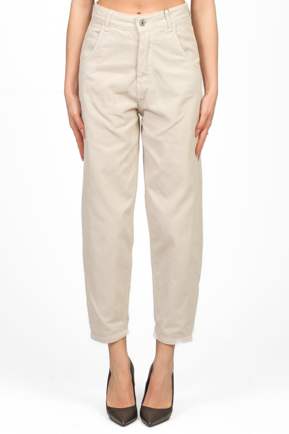 Dixie - Pantalone carrot velluto millerighe Art. P177Y150