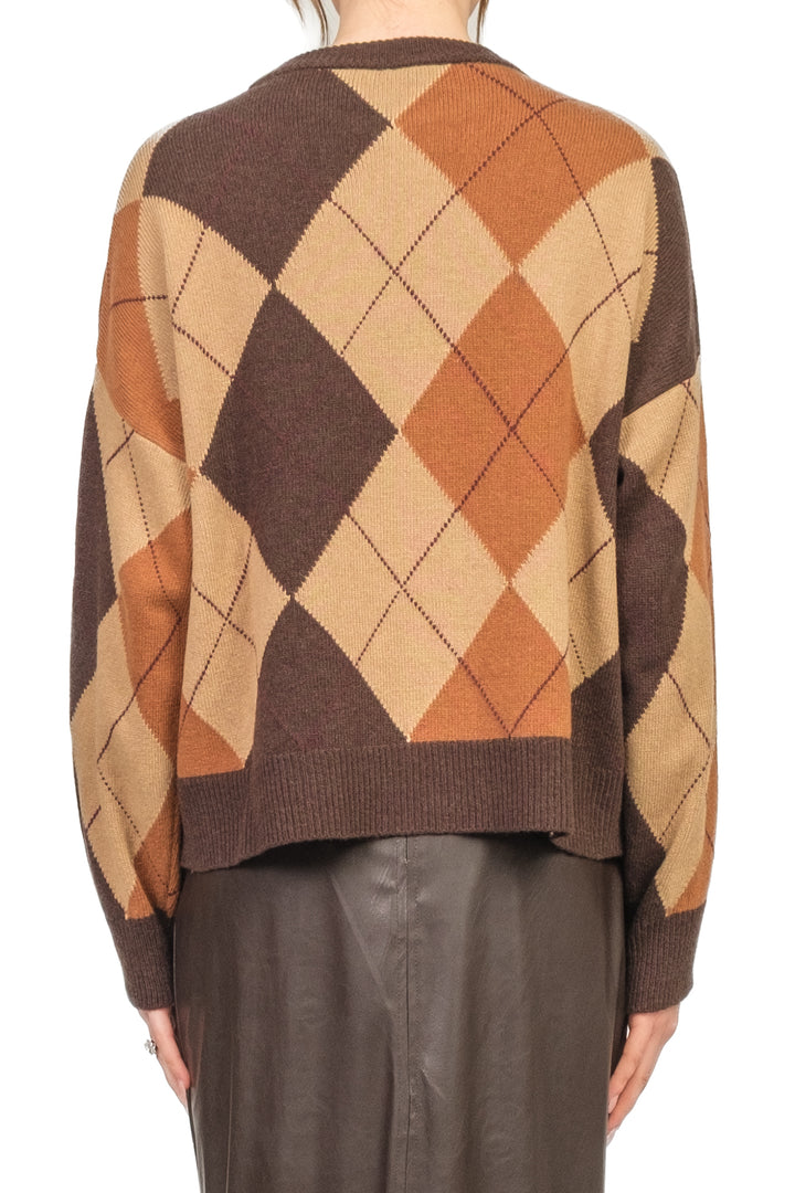 Tensione In - Maglia girocollo rombi Art. D82101