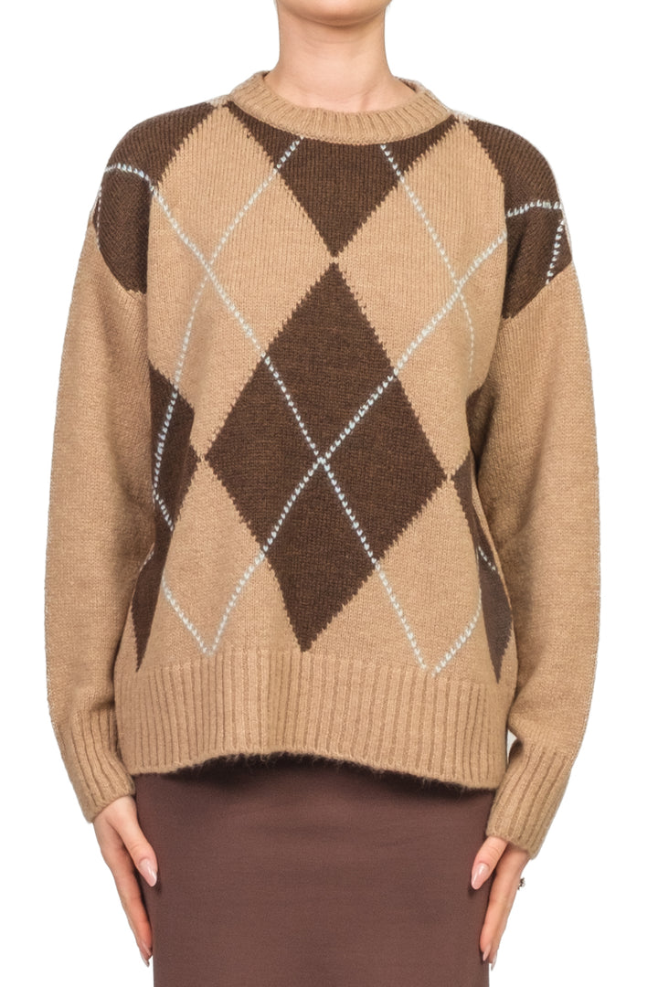 Tensione In - Maglia girocollo rombi Art. W5HMJ78A359