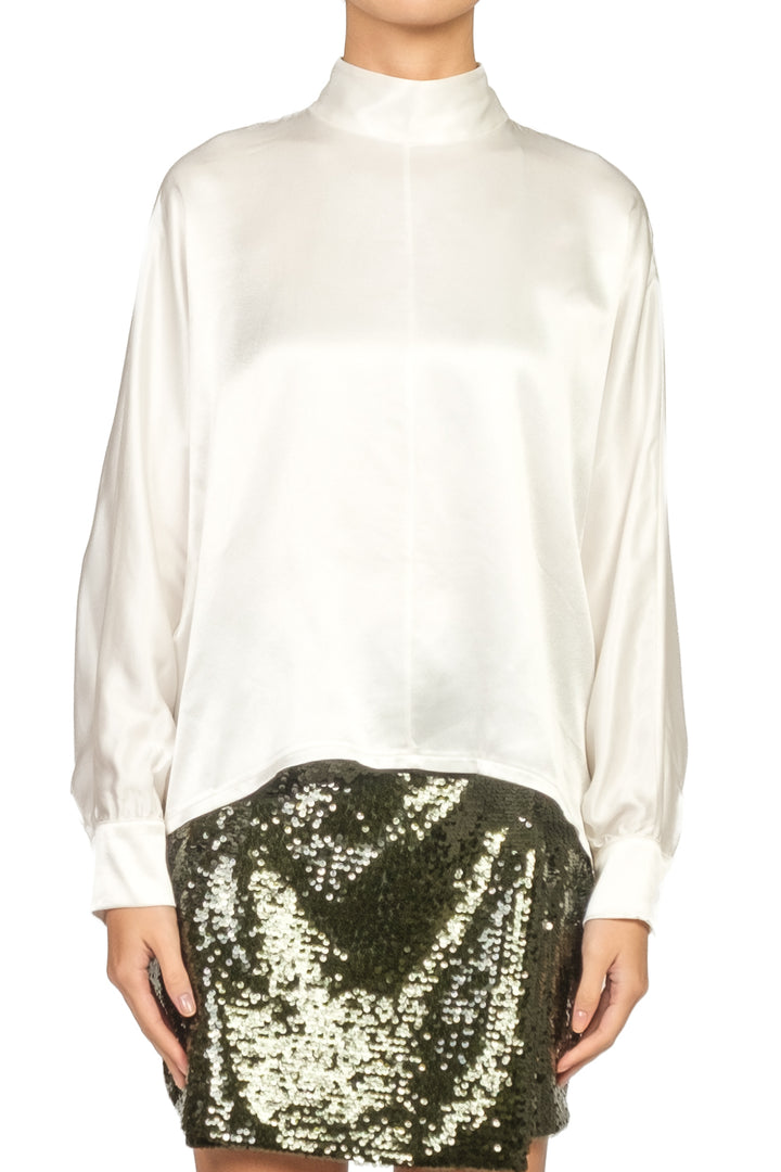 Tensione In - Blusa satin con manica pipistrello Art. C10033AT