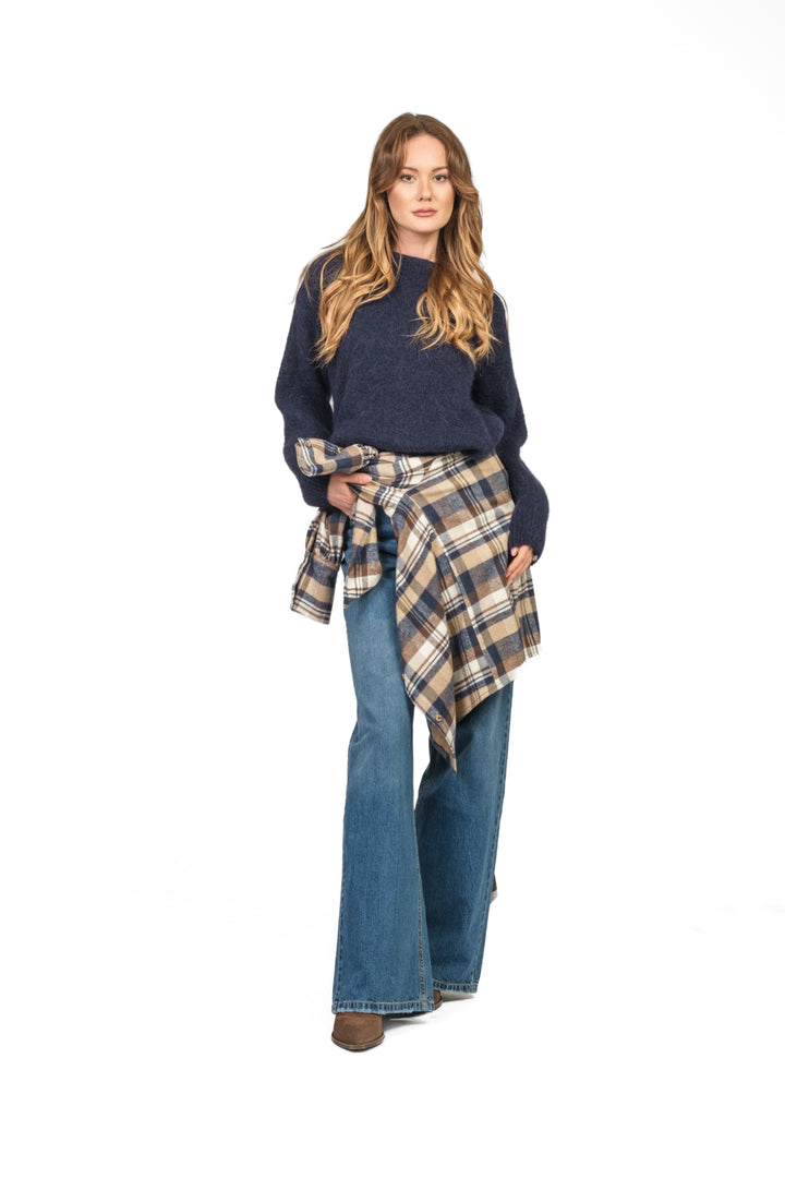 Dixie - Maglia girocollo misto alpaca Art. M277Y230