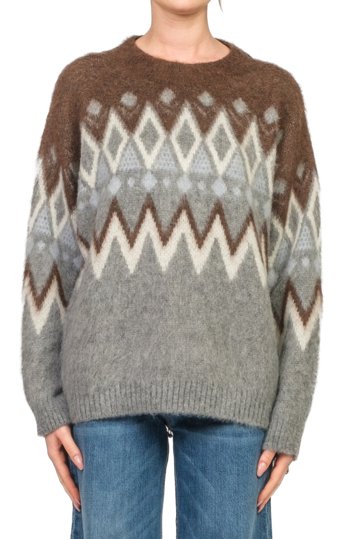 Tensione In - Maglia fantasia misto lana Art. W5HMJ51A373NV