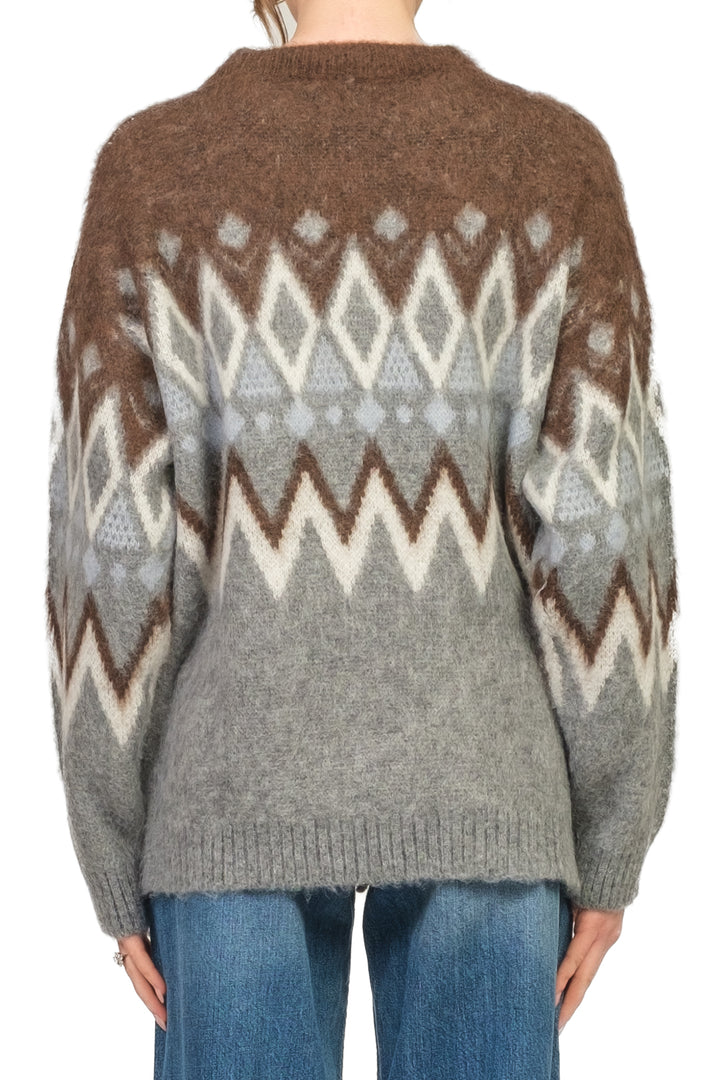 Tensione In - Maglia fantasia misto lana Art. W5HMJ51A373NV