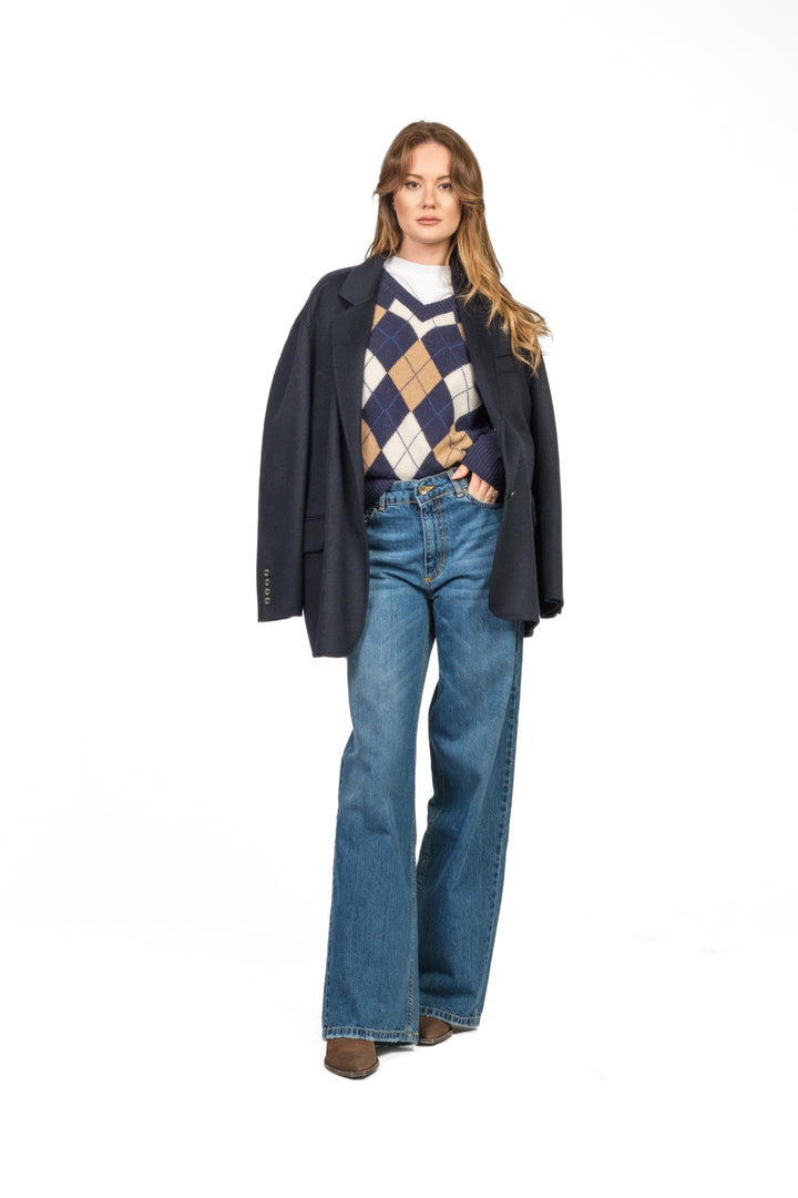 Tensione In - Maglia rombi scollo v Art. D82036