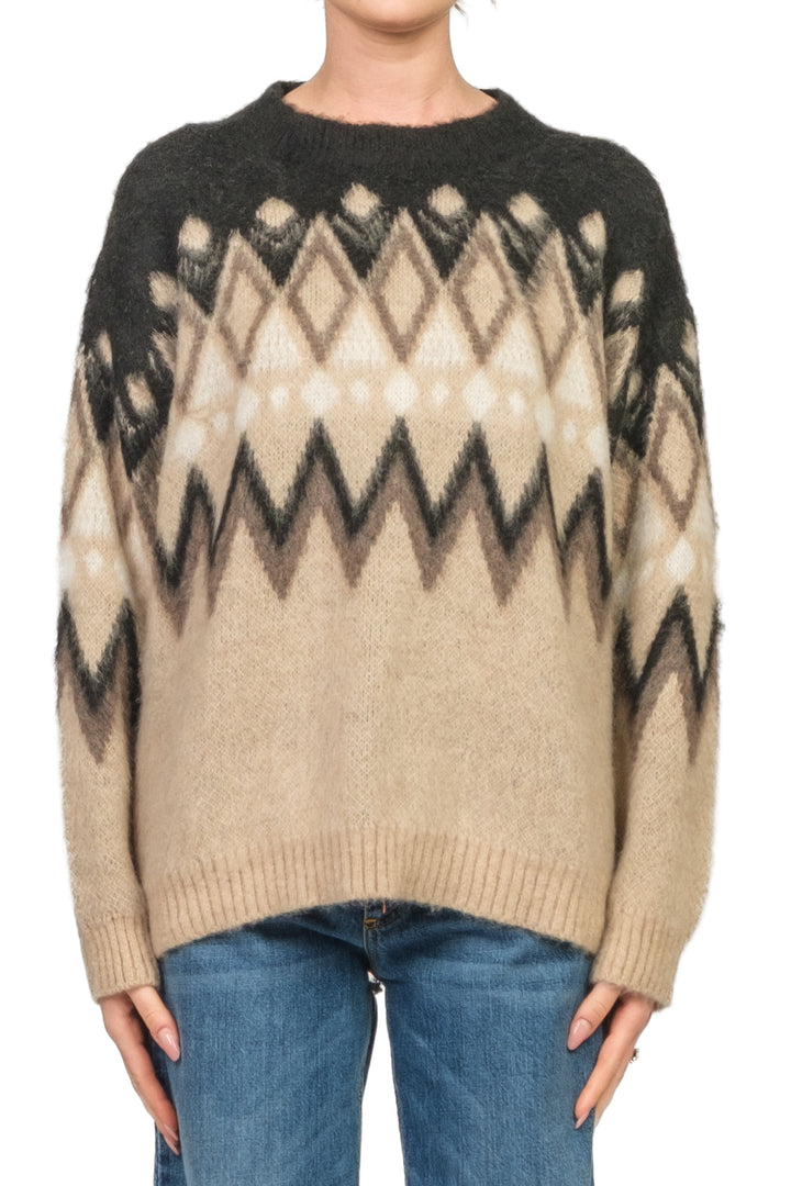 Tensione In - Maglia fantasia misto lana Art. W5HMJ51A373NV