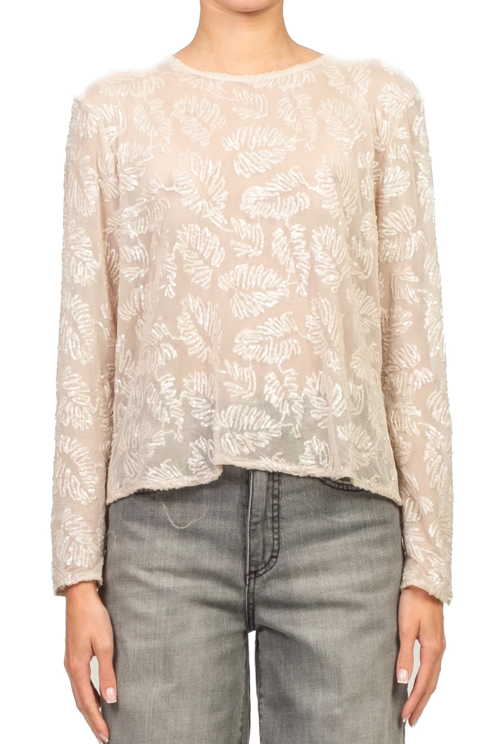 Tensione In - Blusa rete con micro paillettes Art. 26C1665