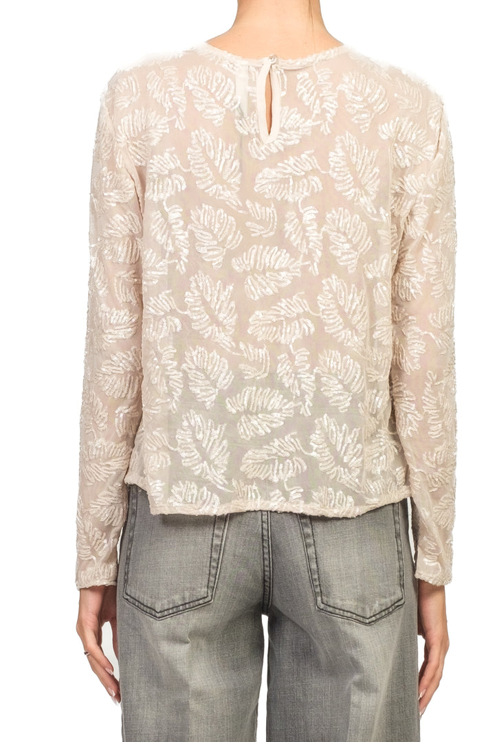 Tensione In - Blusa rete con micro paillettes Art. 26C1665
