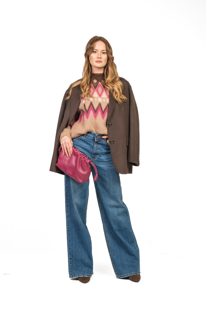 Tensione In - Maglia fantasia misto lana Art. W5HMJ51A373NV