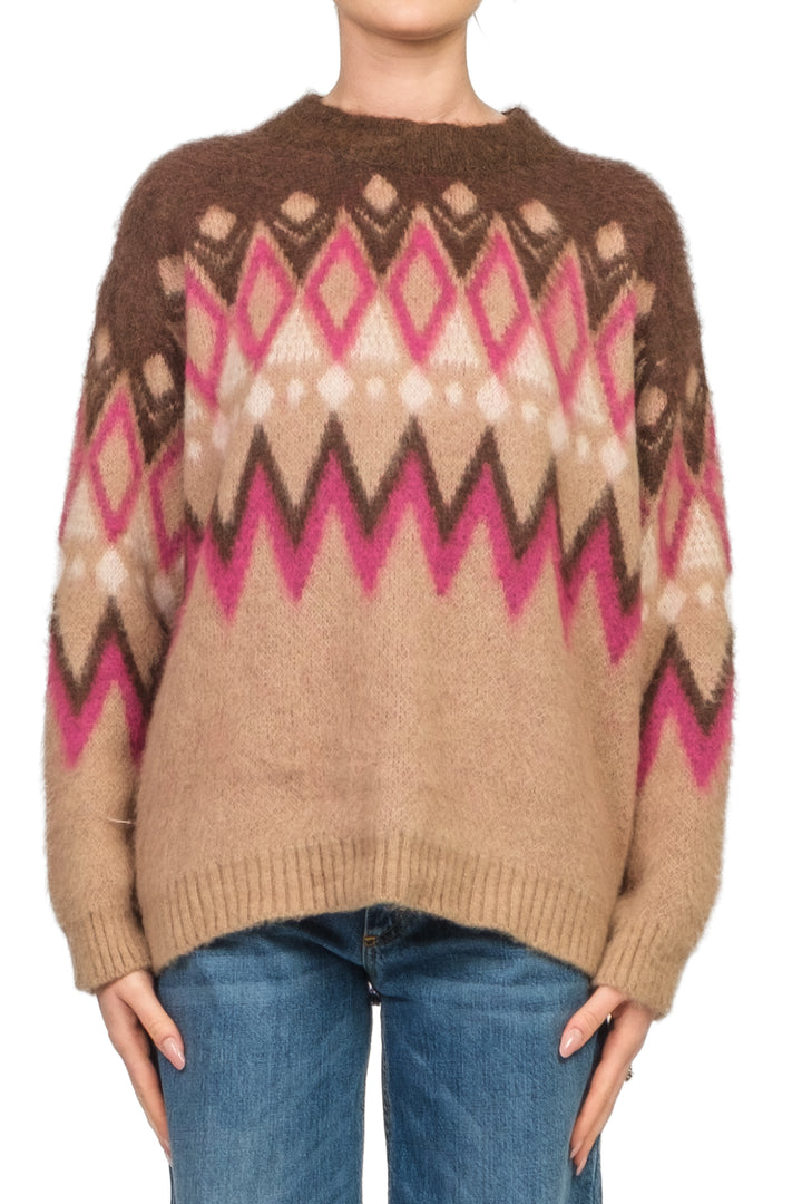 Tensione In - Maglia fantasia misto lana Art. W5HMJ51A373NV