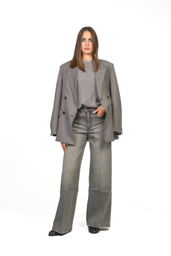 Angela Davis - Maglia scatoletta girocollo Art. RI9PA108