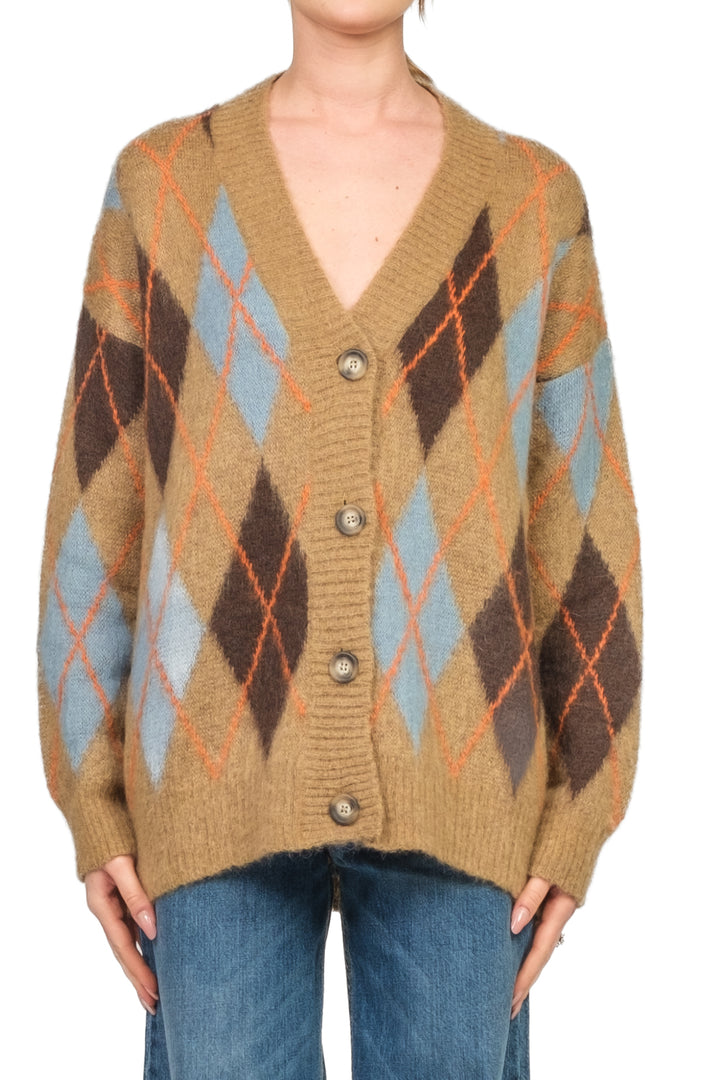 Tensione In - Cardigan con rombi Art. D80999