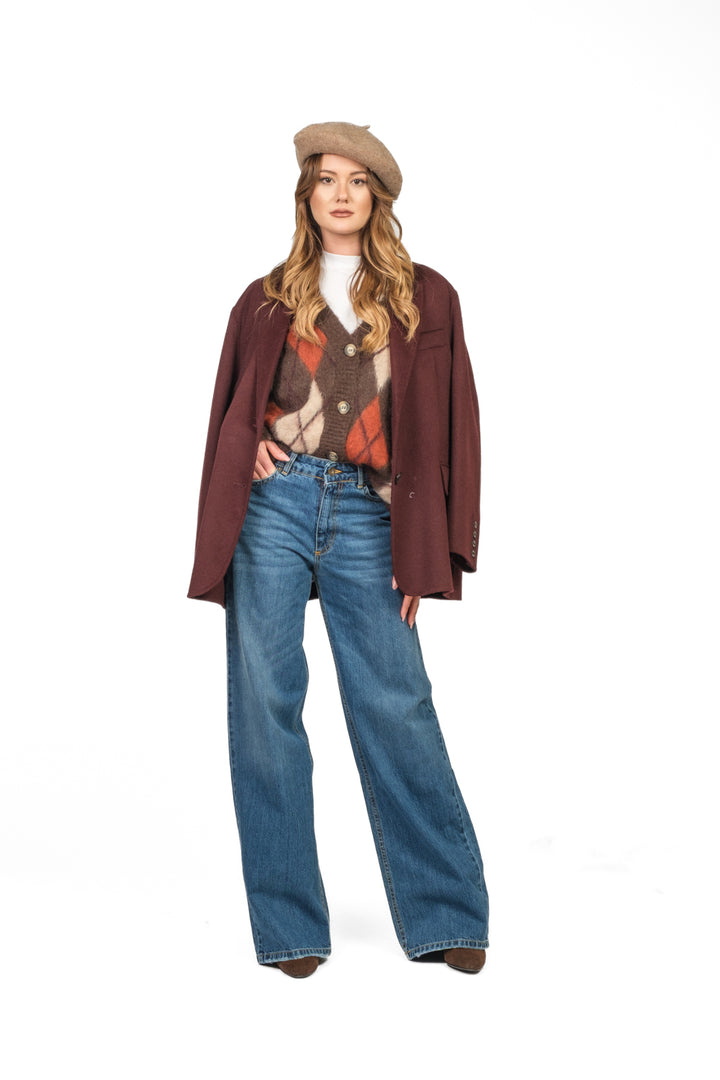 Tensione In - Cardigan con rombi Art. D80999