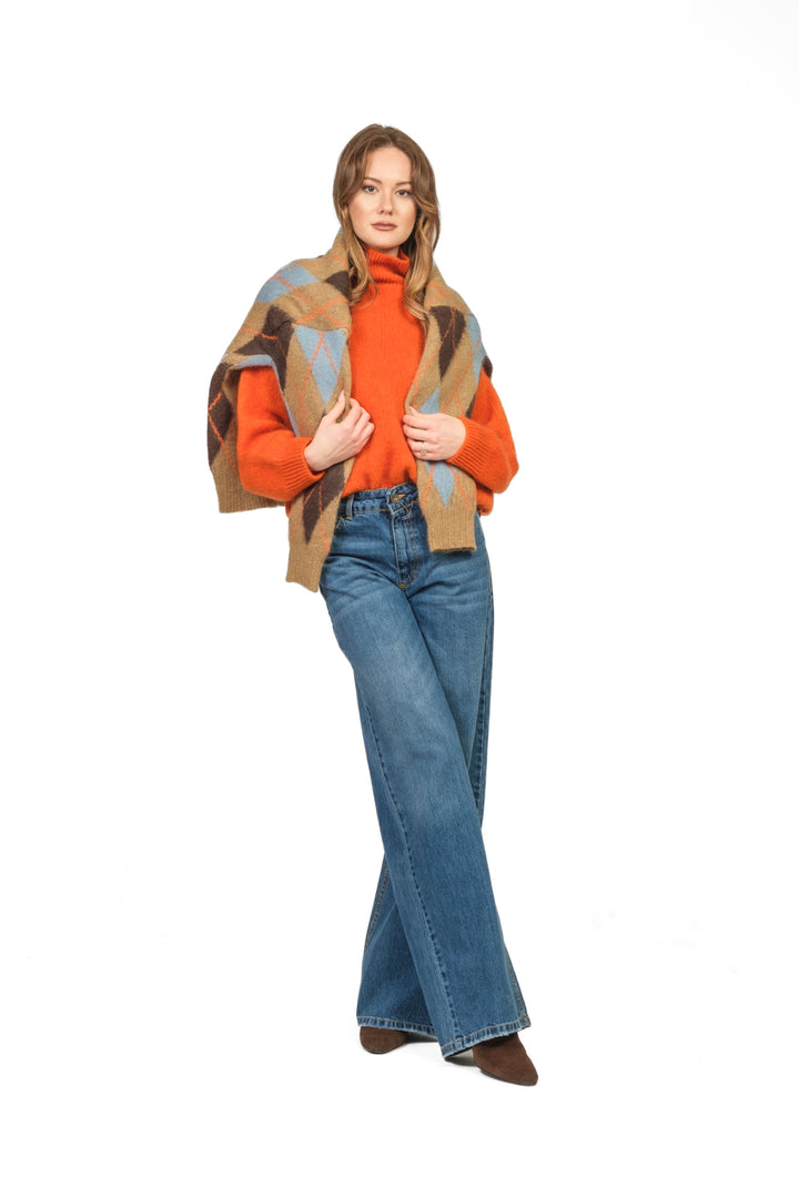 Dixie - Maglia collo alto misto mohair Art. M277Y316