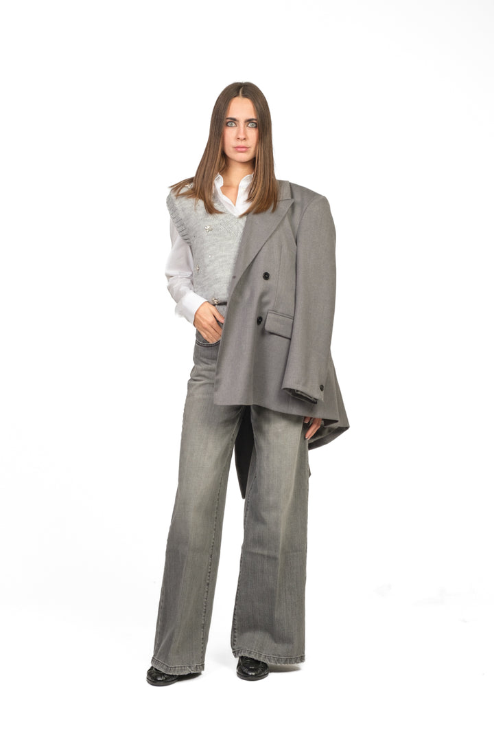 Vicolo - Gilet scollo v applicazioni gioiello Art. 55155F