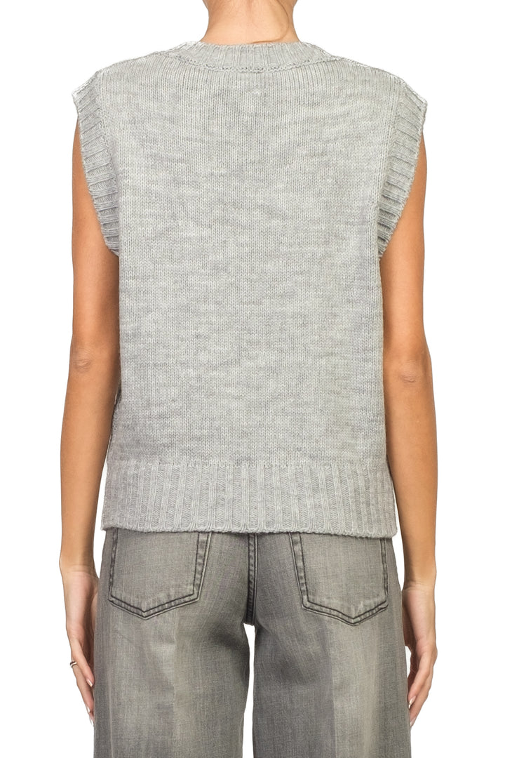 Vicolo - Gilet scollo v applicazioni gioiello Art. 55155F