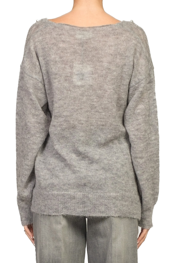 Vicolo - Maglia scollo v applicazioni gioiello Art. 77262F