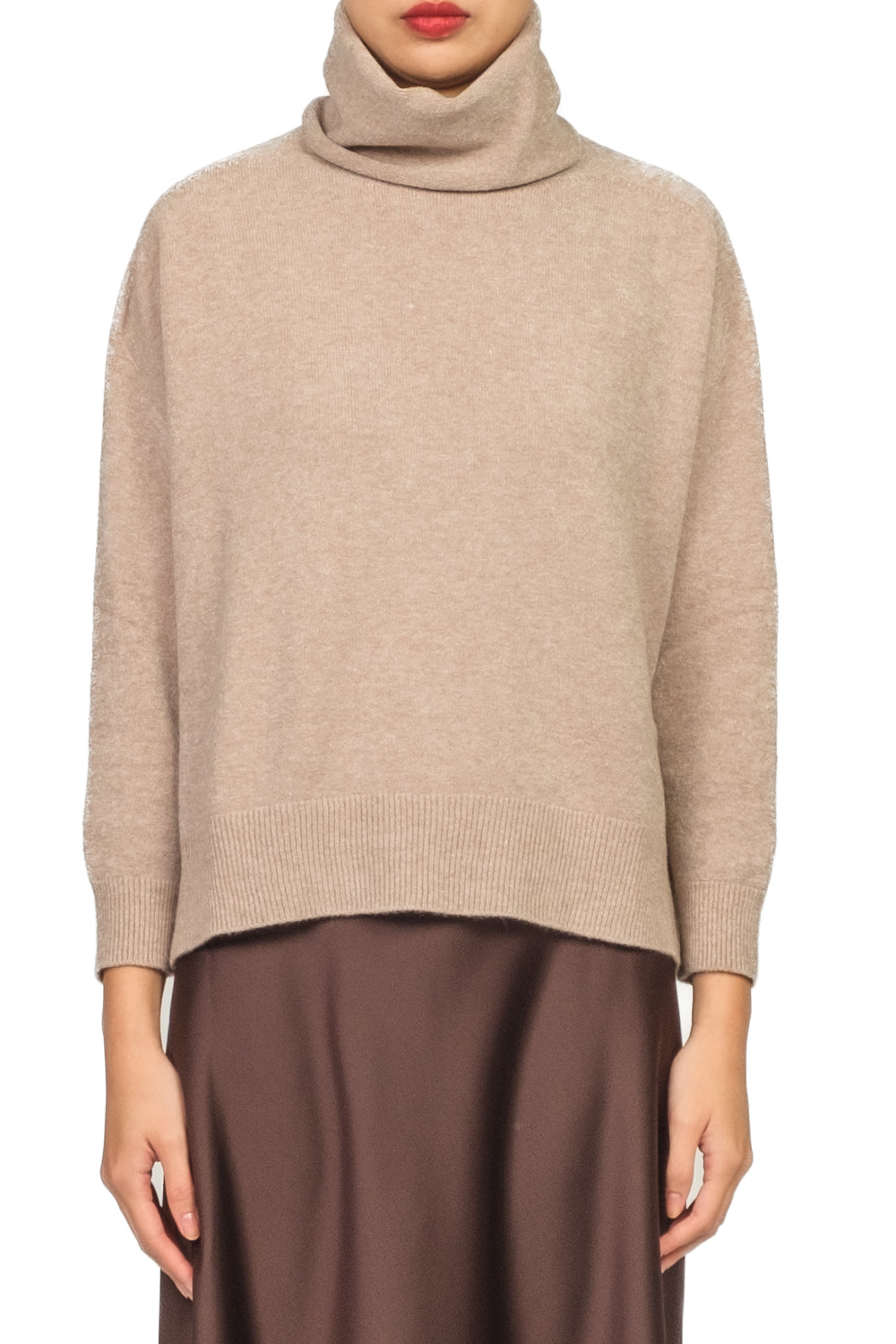 Kontatto - Maglia collo alto con spacchi Art. FA101N