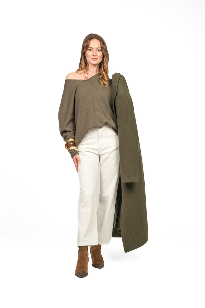 Kontatto - Maglia over scollo V  Art. FA106N