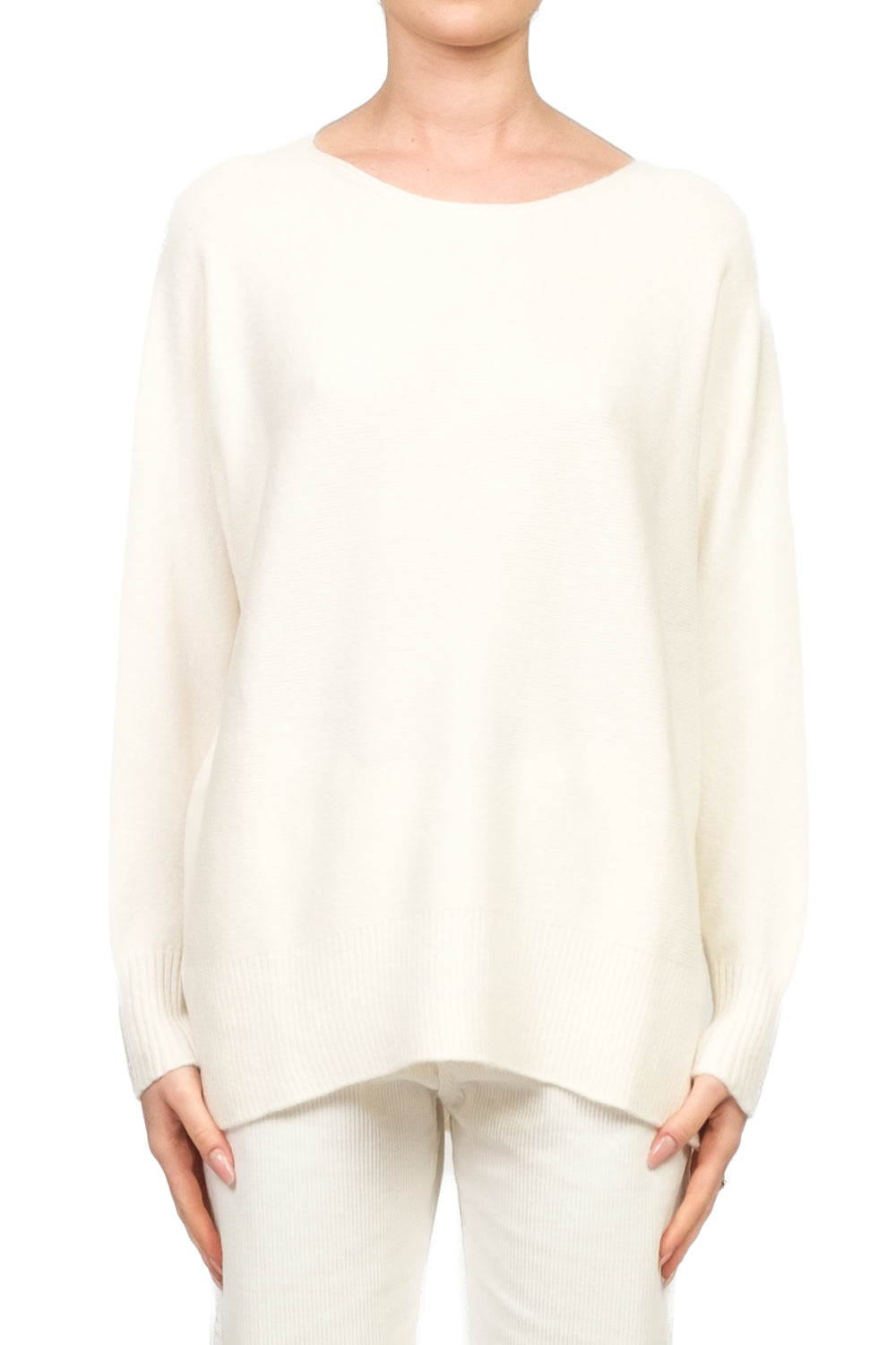 Kontatto - Maglia scollo barca con spacchi Art. FA102N