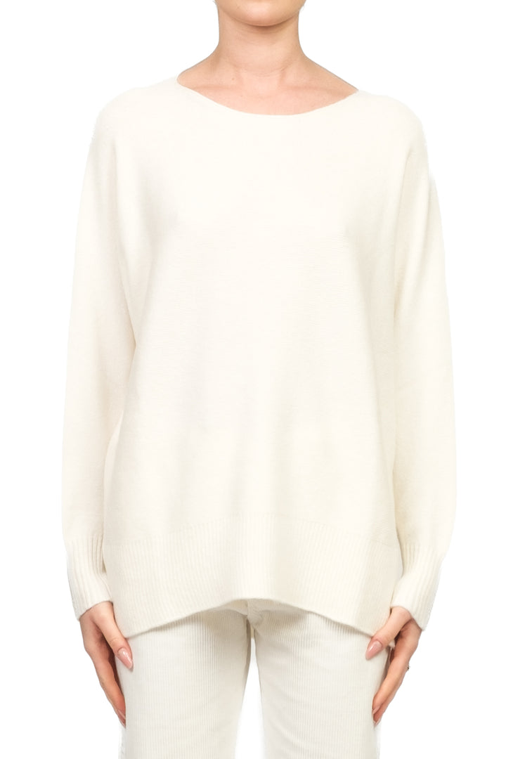 Kontatto - Maglia scollo barca con spacchi Art. FA102N