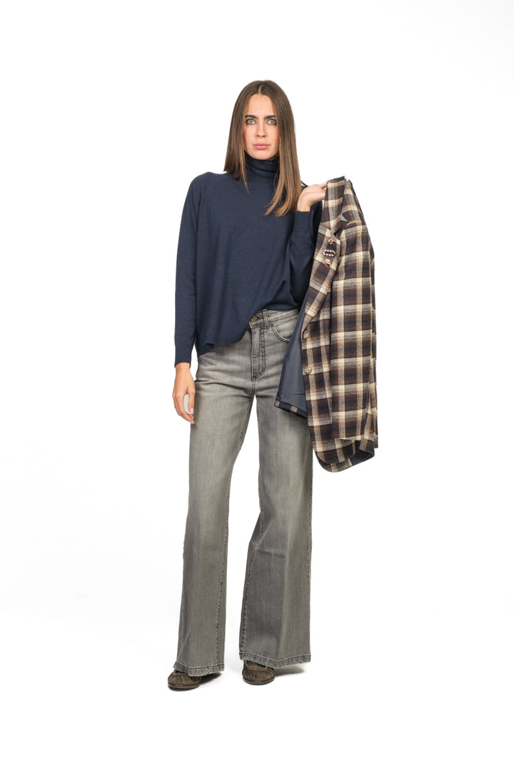 Angela Davis - Maglia scatoletta collo alto Art. RI9PA20