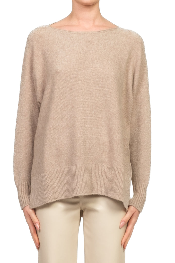 Kontatto - Maglia scollo barca con spacchi Art. FA102N