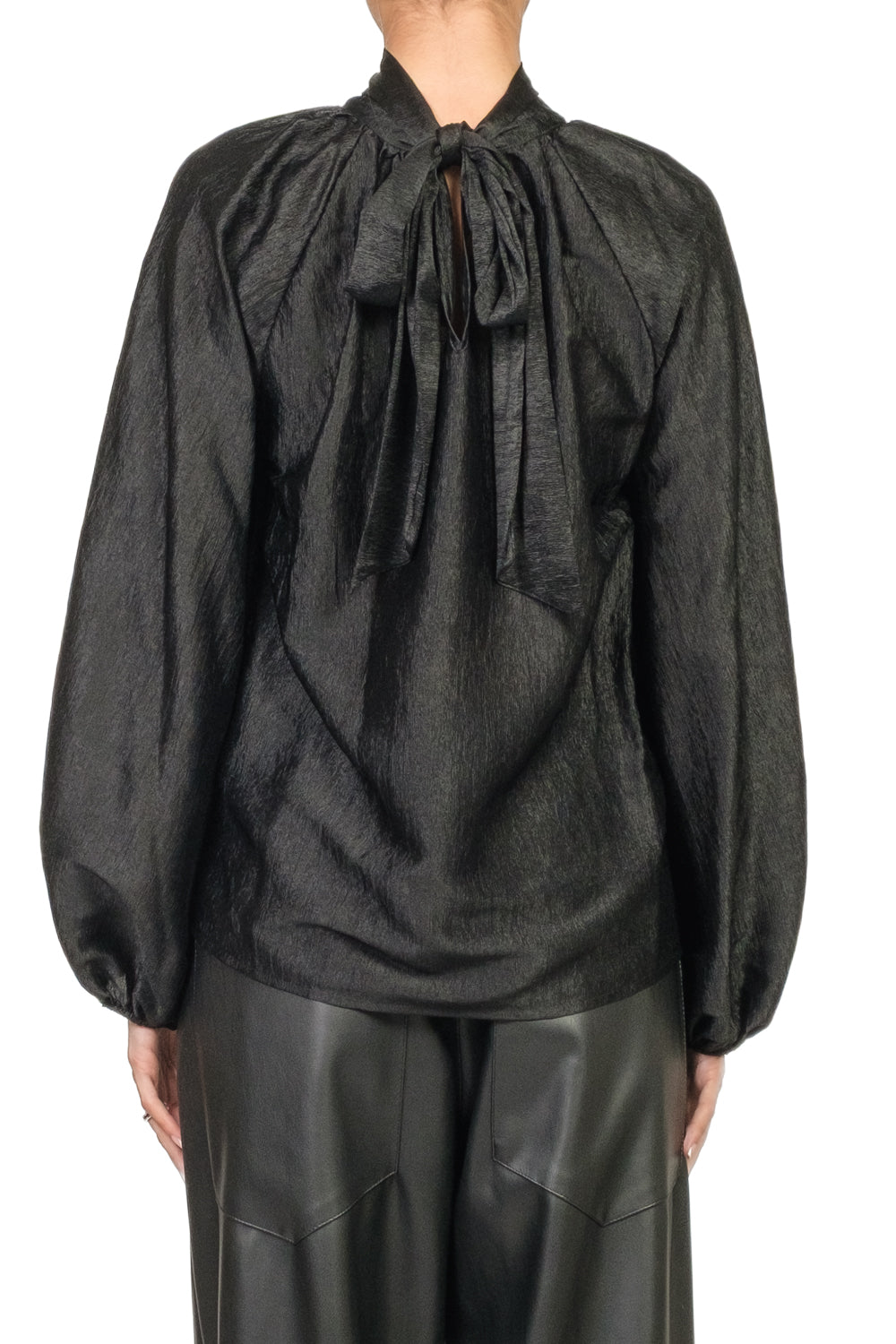 Tensione In - Blusa goffrata con fiocco posteriore Art. 38201