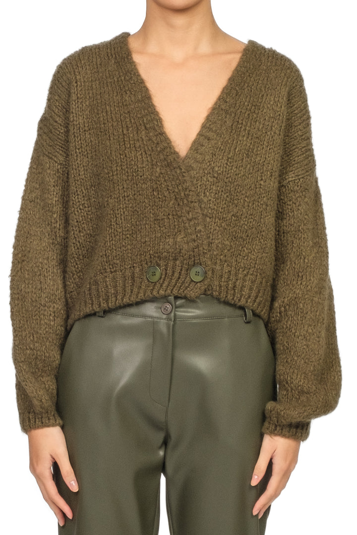 Dixie - Cardigan crop misto mohair Art. M277Y234/M277Y324