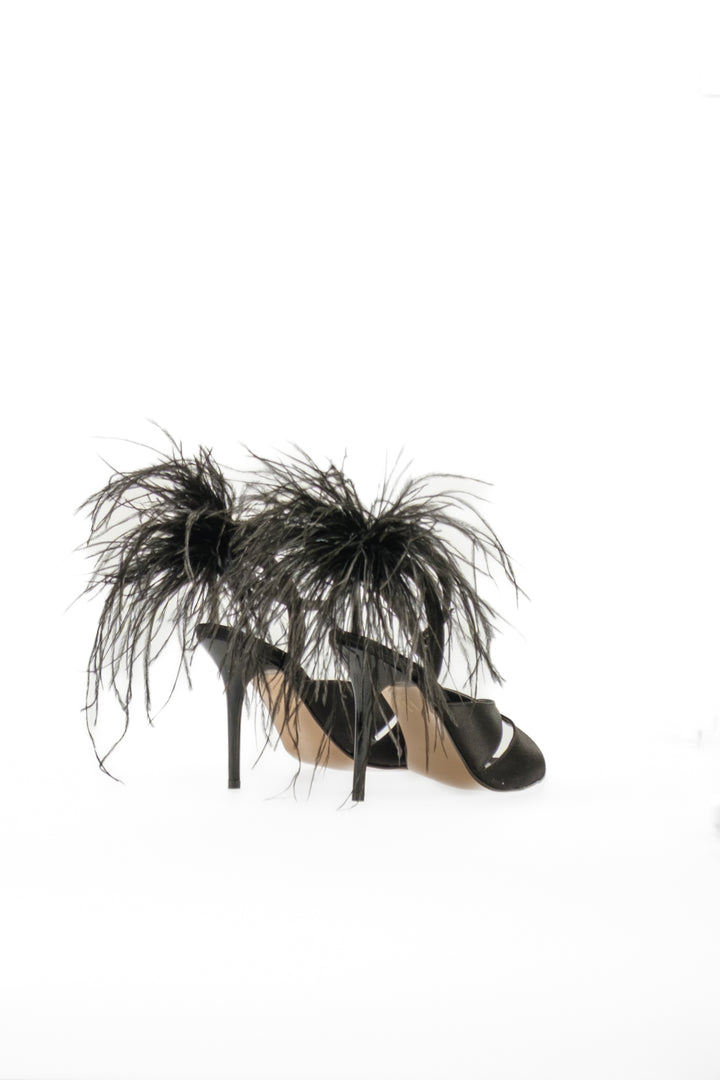 Divine Follie - Sandalo con piume Art. 481/RASOAI25