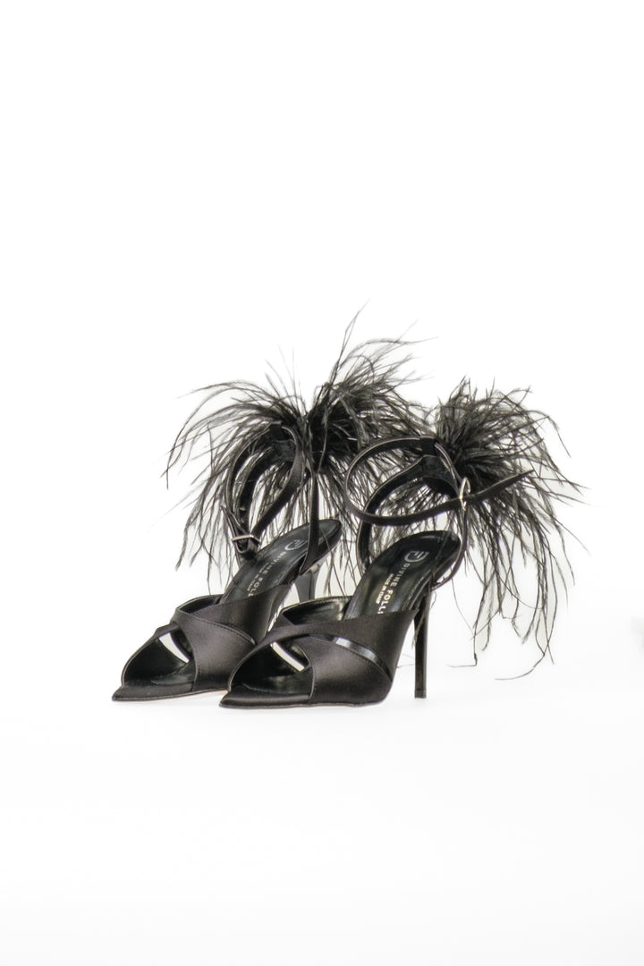 Divine Follie - Sandalo con piume Art. 481/RASOAI25