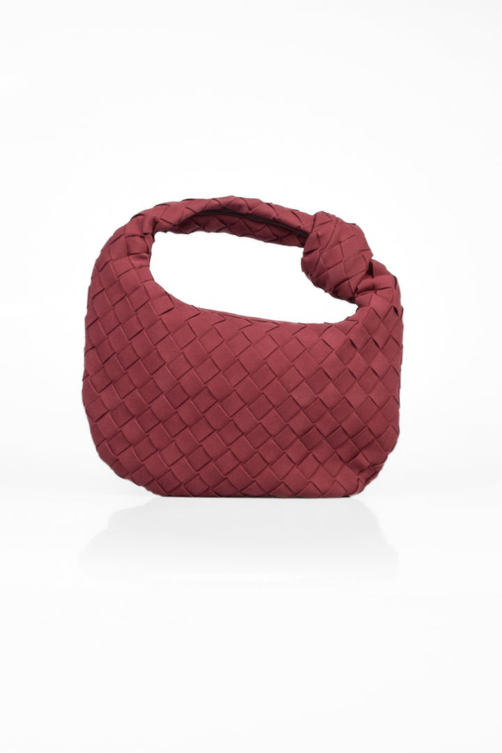 Upper - Borsa nodo intrecciata scamosciata