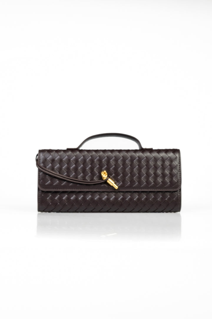 Upper - Borsa baguette intrecciata