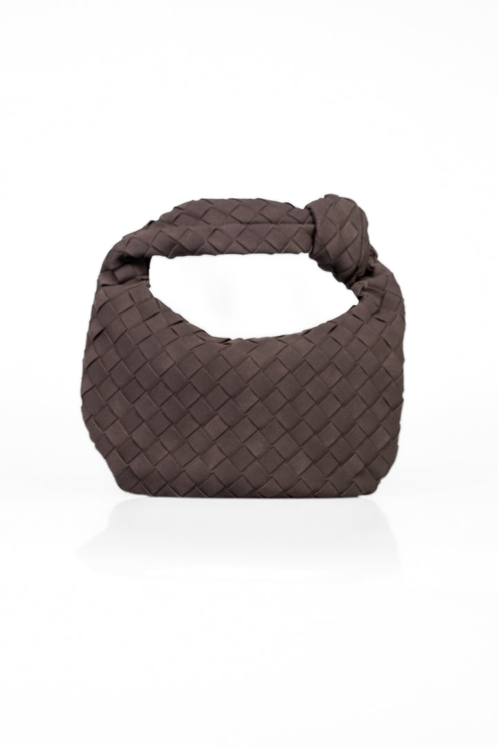 Upper - Borsa nodo intrecciata scamosciata