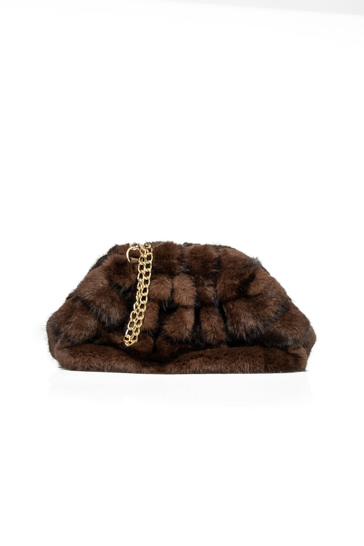 Upper - Borsa Clutch in eco pelliccia