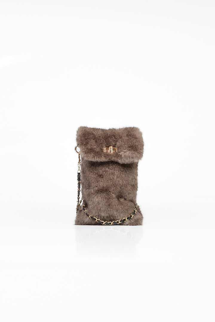 Upper - Porta cellulare in eco pelliccia