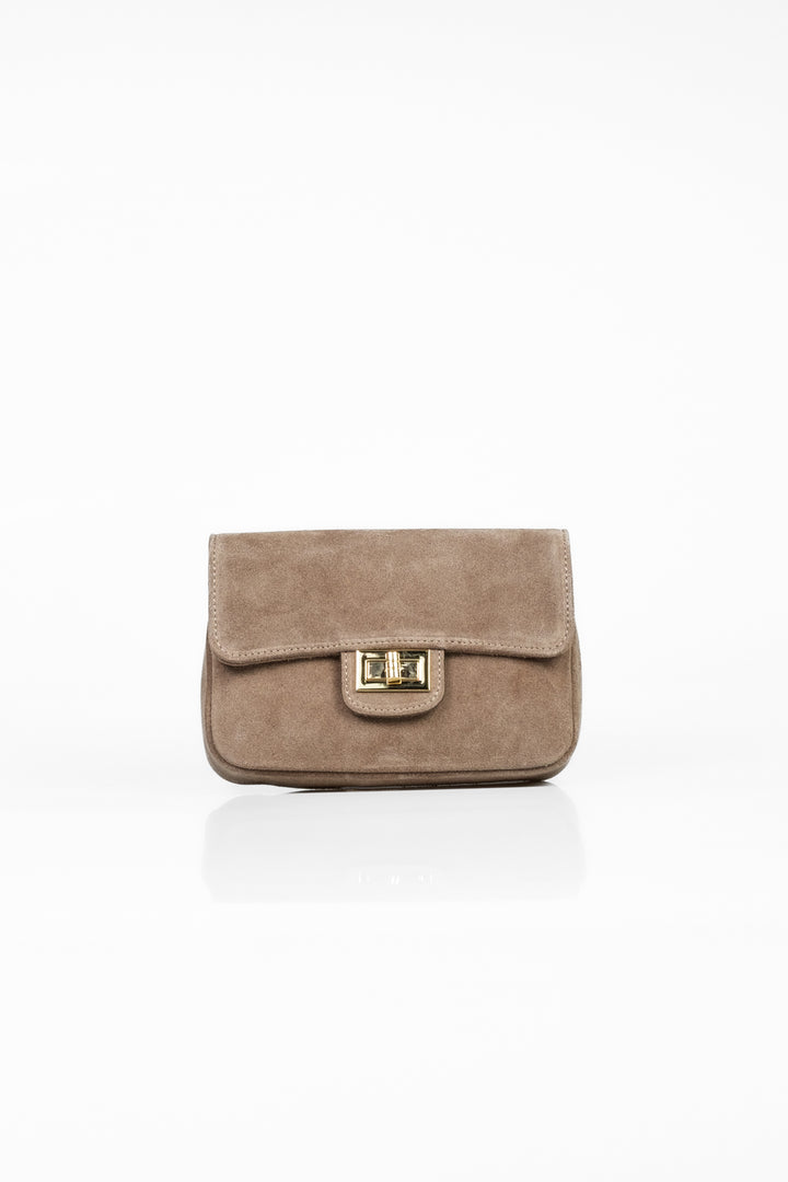 Upper - Borsa lucchetto scamosciata