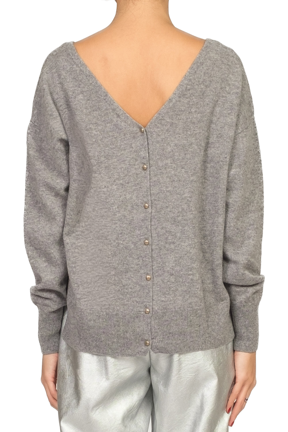 Tensione in - Maglia scollo V bottoni posteriori Art. WL544AI25