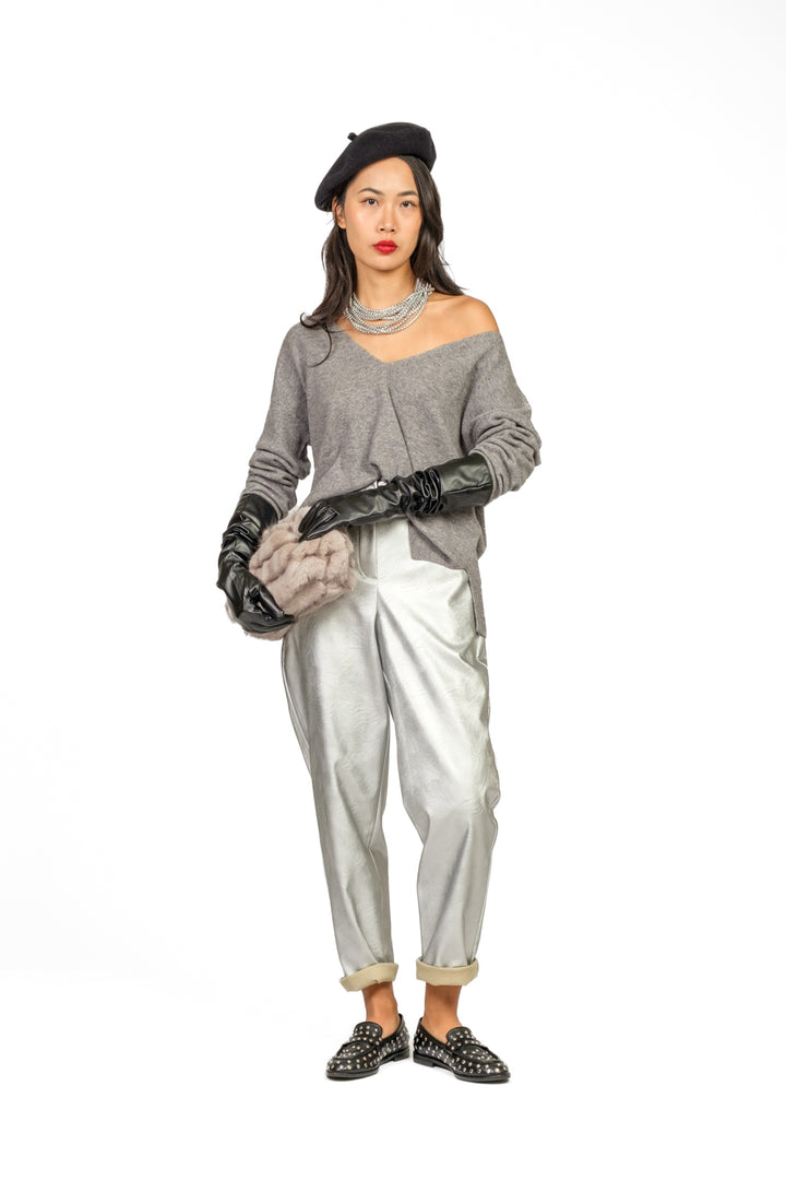 Tensione in - Maglia scollo V bottoni posteriori Art. WL544AI25