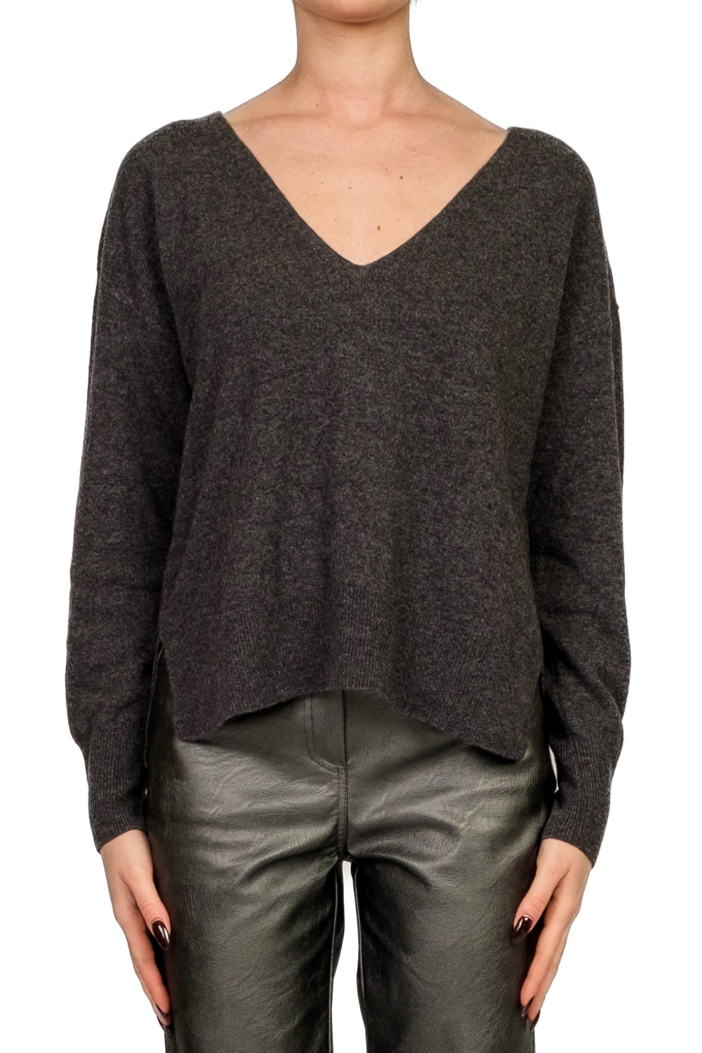 Tensione in - Maglia scollo V bottoni posteriori Art. WL544AI25